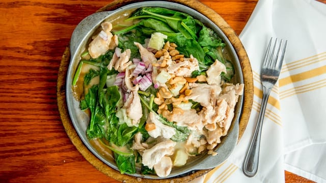 Sizzling Spinach.